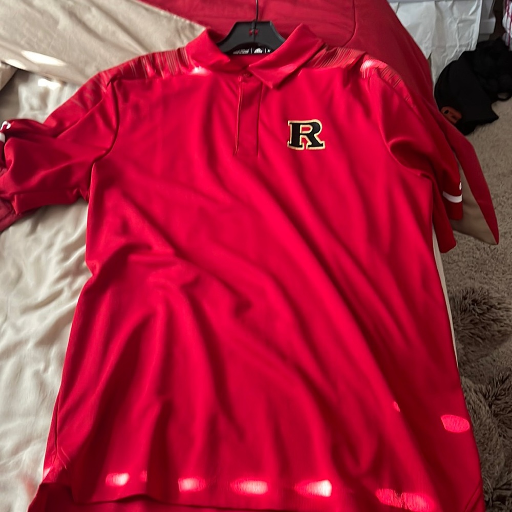 Red adidas polo medium